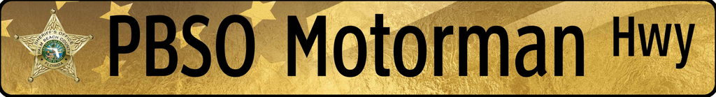 PBSO Motorman Hwy Sign